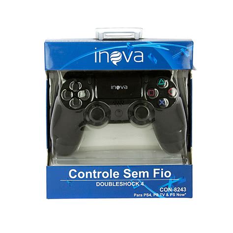 Controle Playstation Sem Fio Para Ps E Pc Con Inova Chic