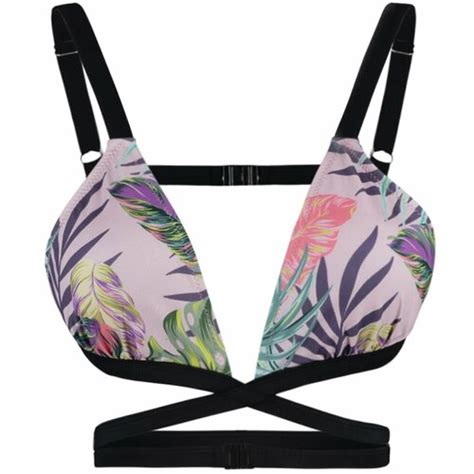 Trendyol Powder Floral Print Bikini Top EPonuda