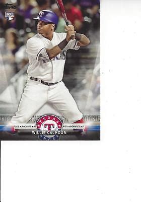 2018 TOPPS Series 1 Salute Willie Calhoun RC Texas Rangers TS 81 EBay