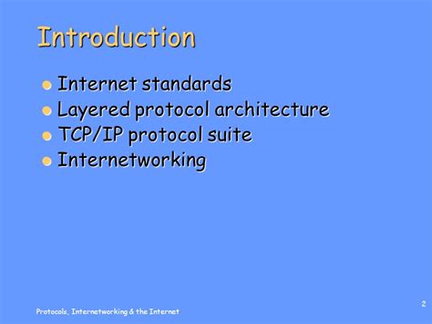 Review The Internets Protocol Architecture Protocols