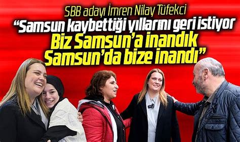 İYİ Parti Samsun Büyükşehir adayı İmren Nilay Tüfekci Samsun bize