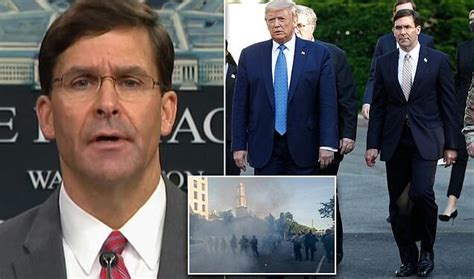 Donald Trump «al Borde De Despedir Al Jefe Del Pentágono Mark Esper