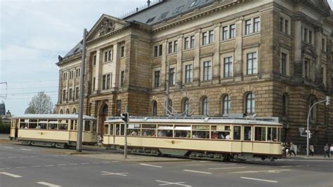 Dresden Jahre Stra Enbahnmuseum Jahre Tatra Wagen In Dresden