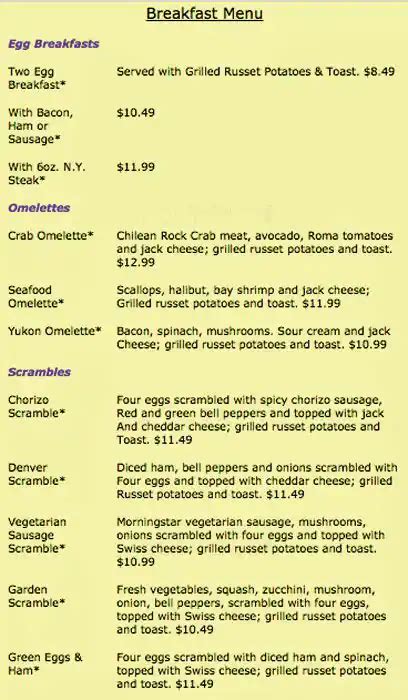 Alki Cafe Menu, Menu for Alki Cafe, West Seattle, Seattle - Urbanspoon ...