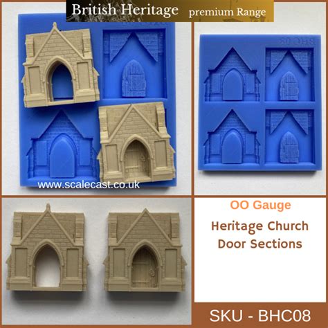 OO Gauge Model Railway BHCKIT02 Church Mould Casting Kit