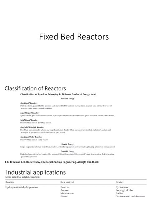 Fixed Bed Reactor | PDF