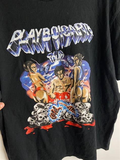 Streetwear Playboi Carti Airbrushed Tour Tee | Grailed