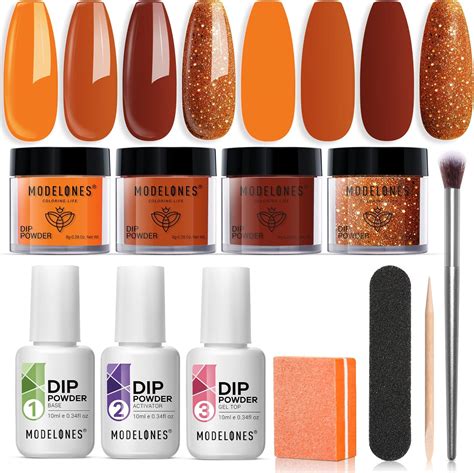 Amazon Modelones Dip Powder Nail Kit Starter 4 Beauty Personal