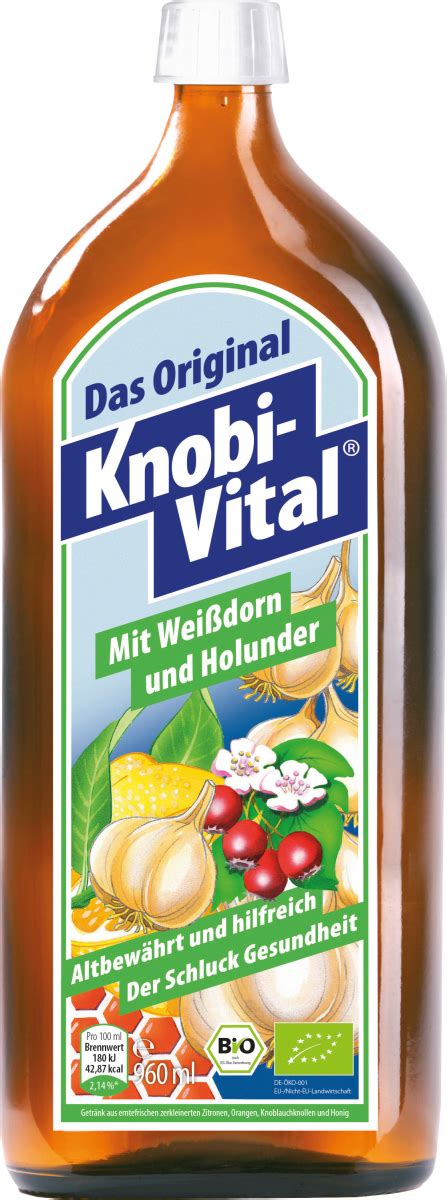 Knobi Vital mit Weißdorn und Holunder 0 96 l dauerhaft günstig online