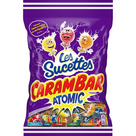 Bonbons Sucettes Atomic Carambar Le Sachet De G Prix Carrefour