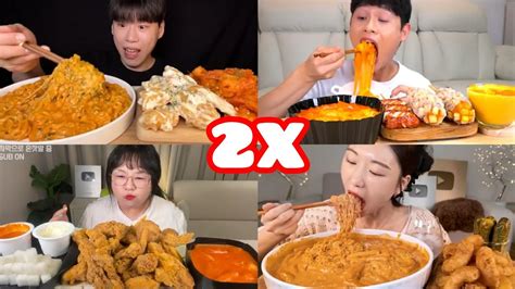 Delicious And Crazy Mukbang Asmr 🍗🍝🍔🧀 Youtube