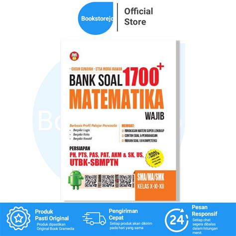 Jual Plus Bank Soal Matematika Wajib Sma Ma Kelas X Xi Xii