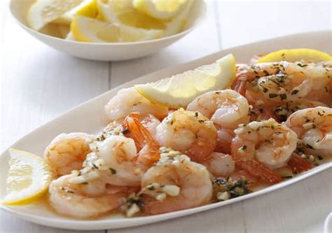 Crevettes Saut Es L Ail Et Au Citron Plat Et Recette