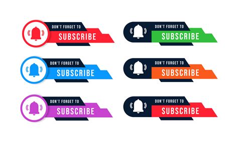 Dont Forget To Subscribe Button Banner Vector Vector Art