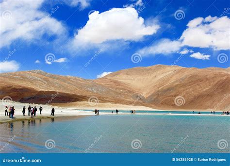 Pangong Lake Leh Ladakh Three Idiots Scooter Editorial Image ...