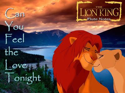 Can You Feel the Love Tonight - Lion King OST | Lyrics & Notes for Lyre ...