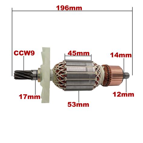 AC220V 240V Armature Rotor Anchor Stator Replacement For HITACHI