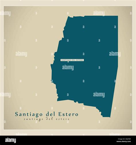 Modern Map - Santiago del Estero AR Stock Vector Image & Art - Alamy