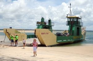 Manta Ray Barge To Fraser Island