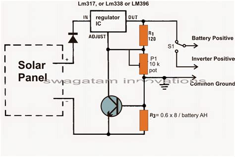 Solar Battery Charger Schematic