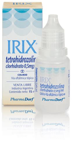 Irix Colirio X 15 Ml Tetrahidrozolina Clorhidrato 0 5 Mg ml Vía