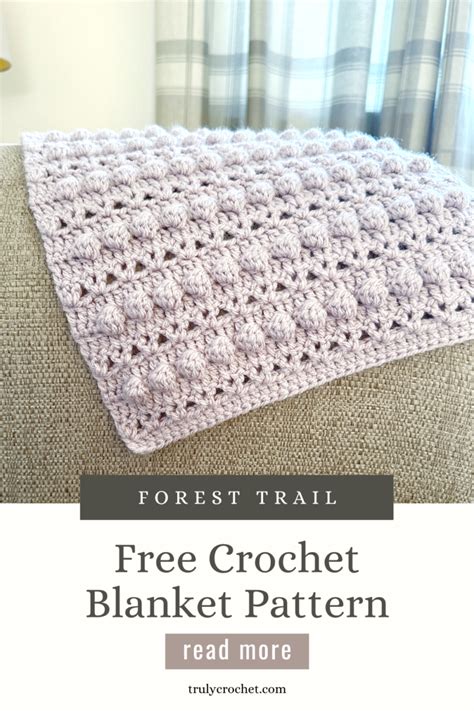 Forest Trail Blanket Free Crochet Pattern Truly Crochet