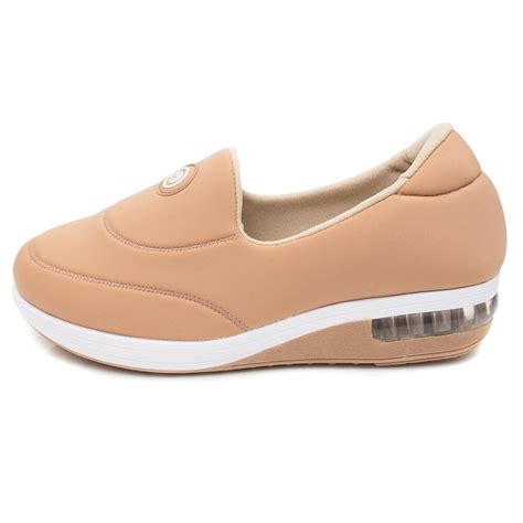 Slip On Modare Tecido Ultra Conforto Nude Bege