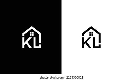 Logo Design Lk Kl Vector Construction Stock Vector (Royalty Free ...