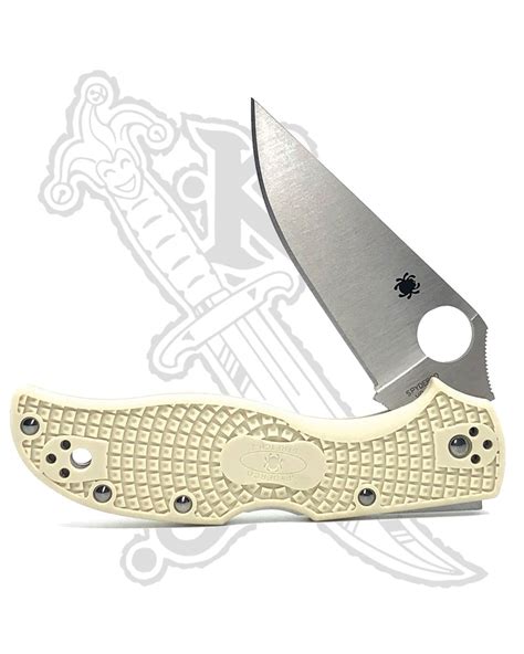 Spyderco C90fpiv2 Stretch 2 Lightweight Straight Spine Ivory Frn 348