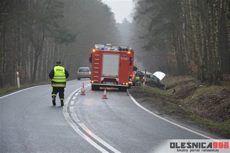 Wypadek pod Ostrowiną FOTO WIDEO Oleśnica998