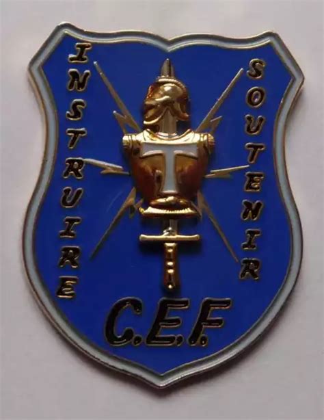 INSIGNE METALLIQUE PUCELLE DE La Cef De L Ecole Des Transmissions EUR