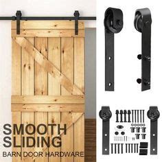 Smilemart Flat Tip Design Black Steel Single Door Ft Sliding Track