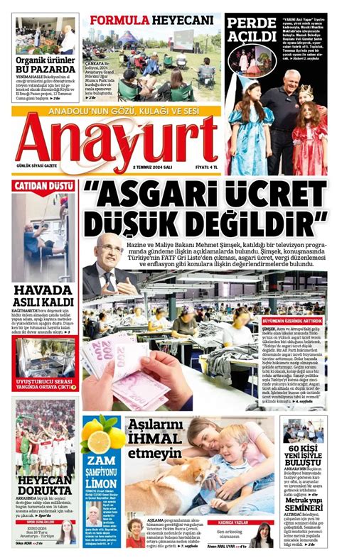 Anayurt Gazetesi Anayurt Man Et Oku Haberler Temmuz