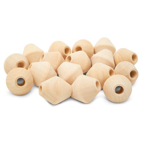 Wooden Beads For Crafts Bicone Beads Woodpeckers Crafts