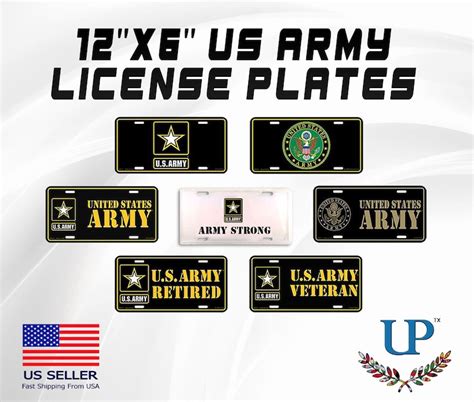 12''x6'' Aluminum US Army License Plates Army - Etsy