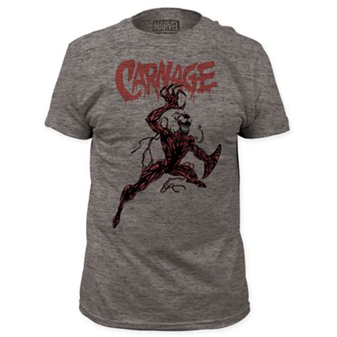 Spider-Man Carnage Fight Gray T-Shirt - Entertainment Earth