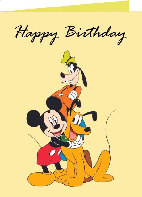 Disney Birthday Cards Free