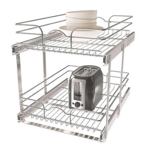 Rev A Shelf Wb Cr X Inch Tier Wire Pull Out Cabinet