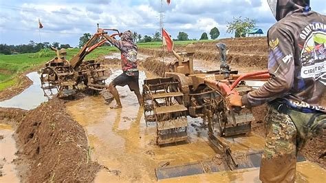 Maaf Pak Tani Galengannya Rusak Dua Traktor Sawah Menggarap Di