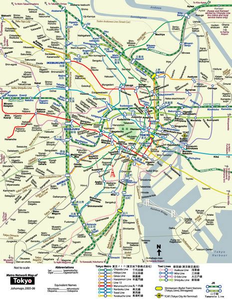 Tokyo Subway Map - Tokyo • mappery