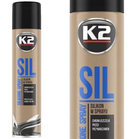 K2 Sil Silikon w sprayu do uszczelek gumy 300ml K633 za 11 77 zł z