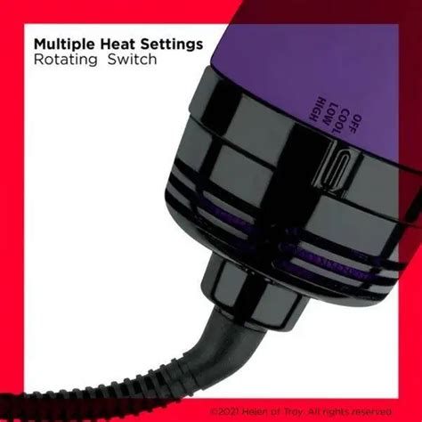 REVLON One Step Volumizer Hair Dryer And Hot Air Brush Purple Global