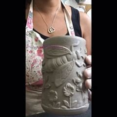 Queen Bee Pottery Karrita On Instagram Showing How The Decorative