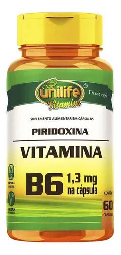 Vitamina B Piridoxina Vegana Caps Mg Parcelamento Sem Juros