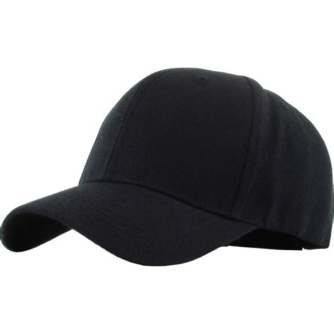 Solid Baseball Cap Velcro Adjustable Closure Plain Dad Hat Walmart