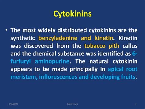 Plant Growth Regulators Cytokinins Ppt