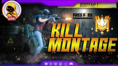 FREE FIRE KILL MONTAGE VIDEO Free Fire Grandmaster Renk Push Squad