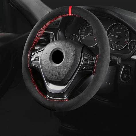 Black Suede Braid On Steering Wheel Car Steering Wheel