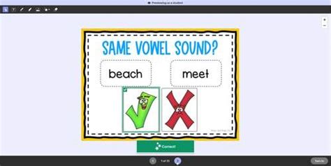 Vowel Sounds Phonics Sort Printable And Easel Self Checking Activity