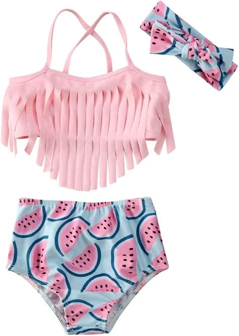 Teiliges Baby Badeanzug Set F R M Dchen Mit Quasten Bikini